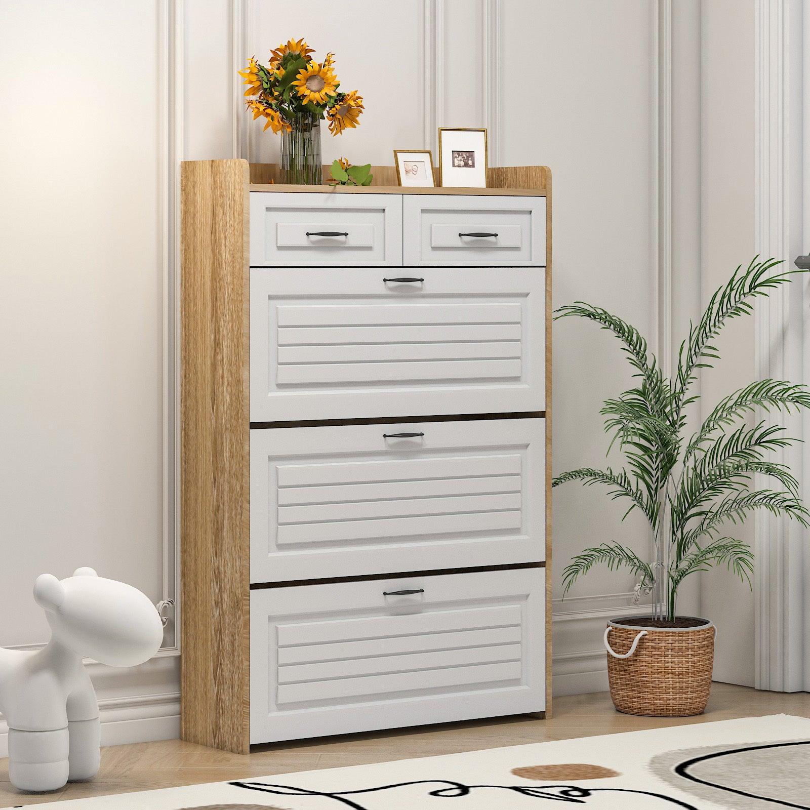 Oak Color shoe cabinet