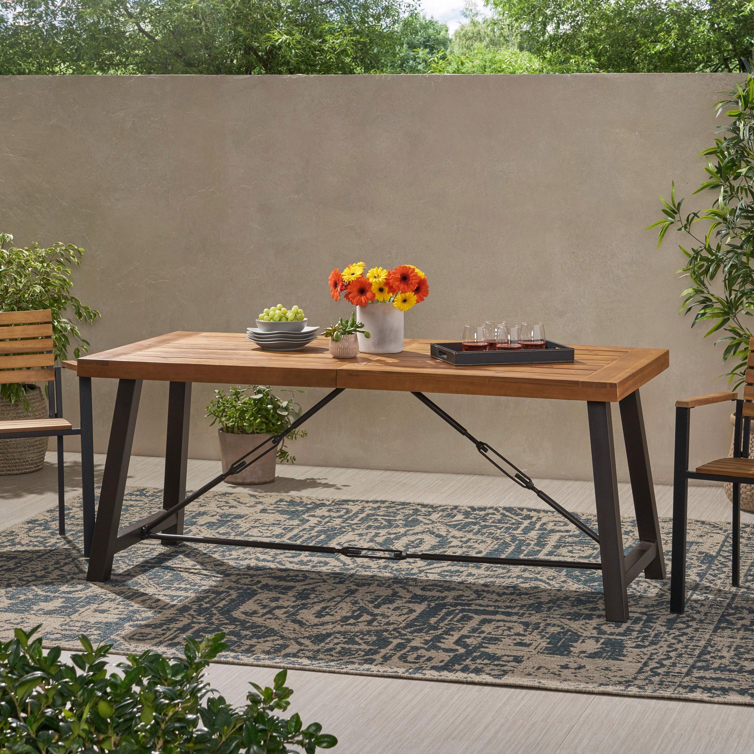 Acacia Wood Dining Table
