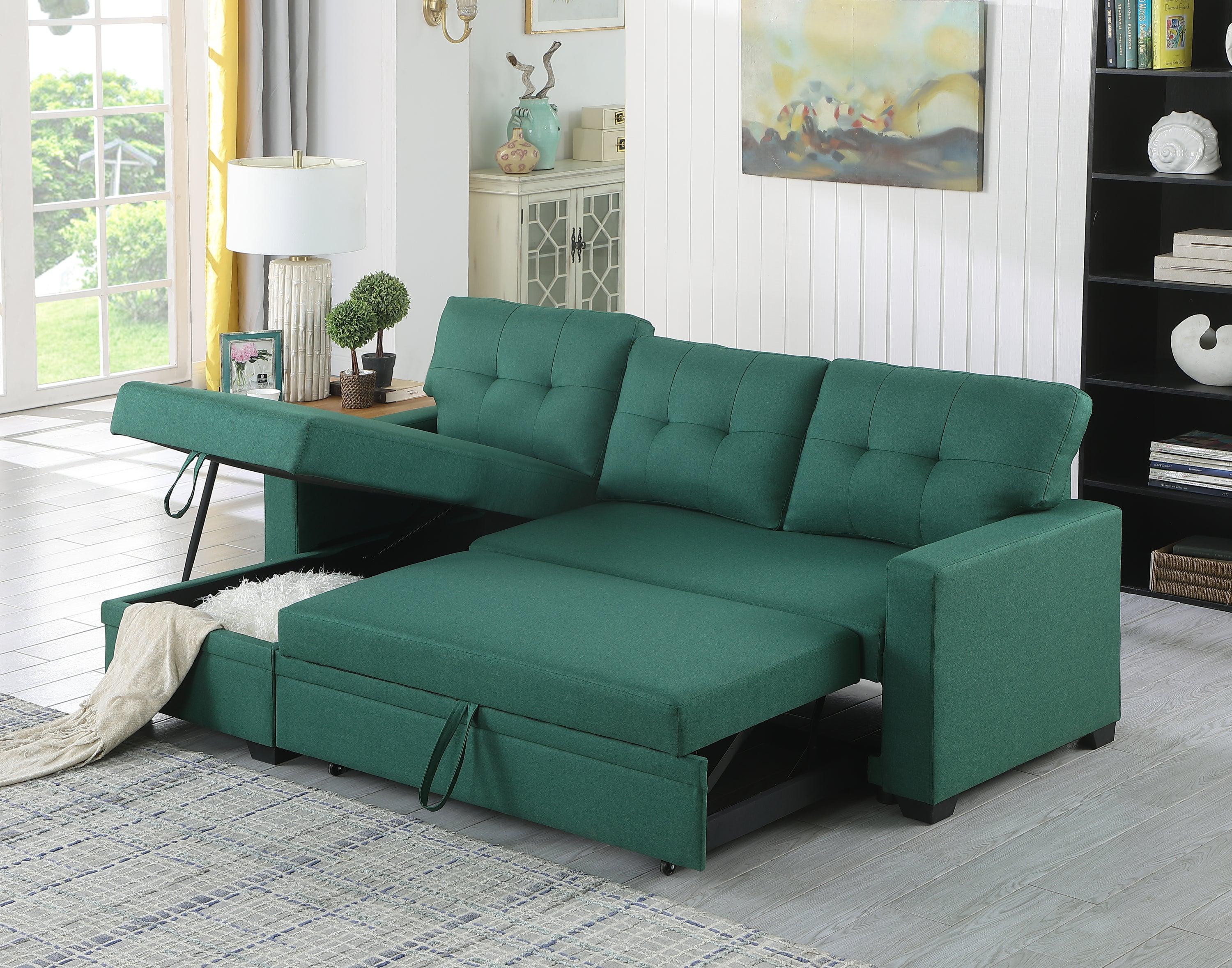 Pull out Sectional Sofa with Chaise