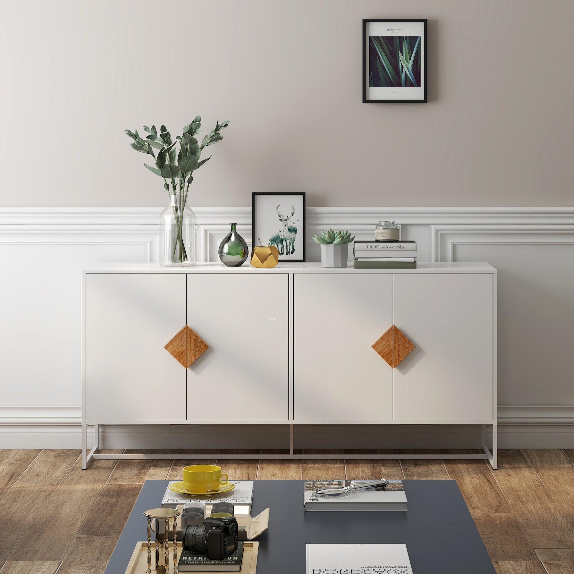 Solid Wood Double Storage Sideboard