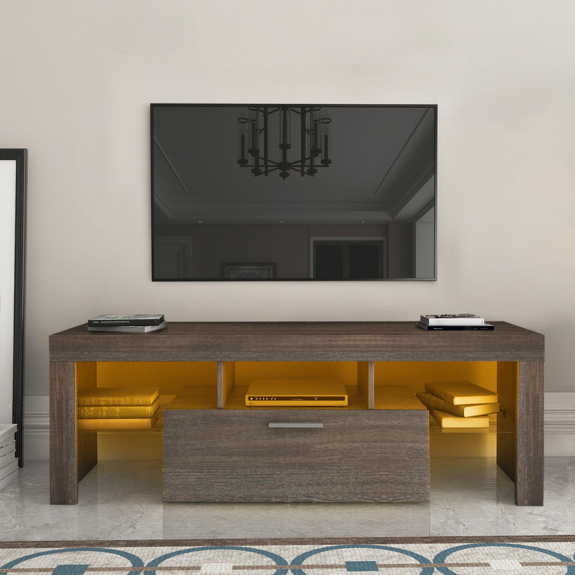 Media Cent with LED Lights