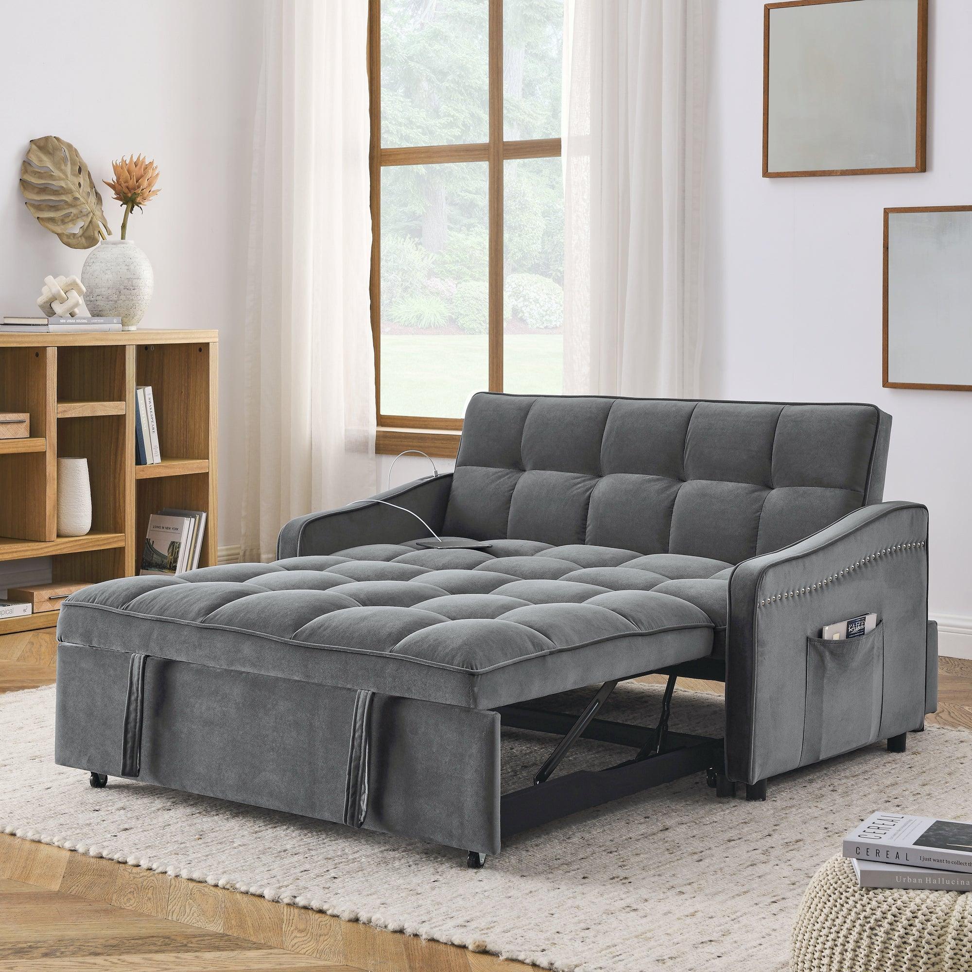 Loveseat Sofa with Pull-out Bed