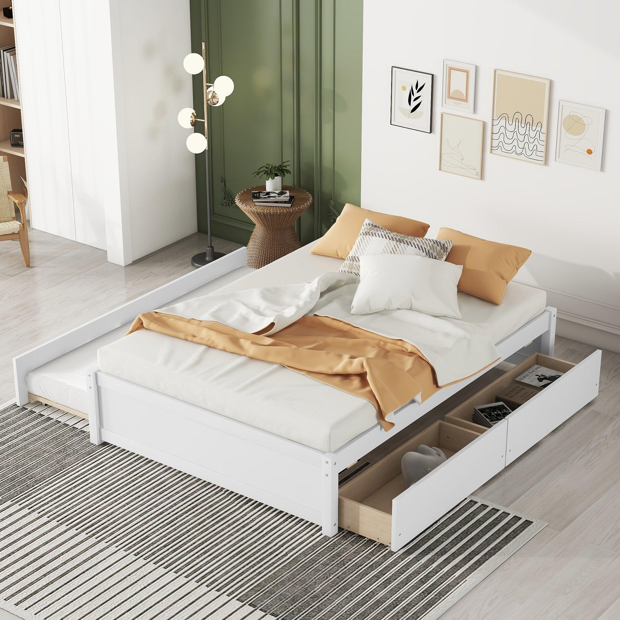 Full Bed With Twin Trundle