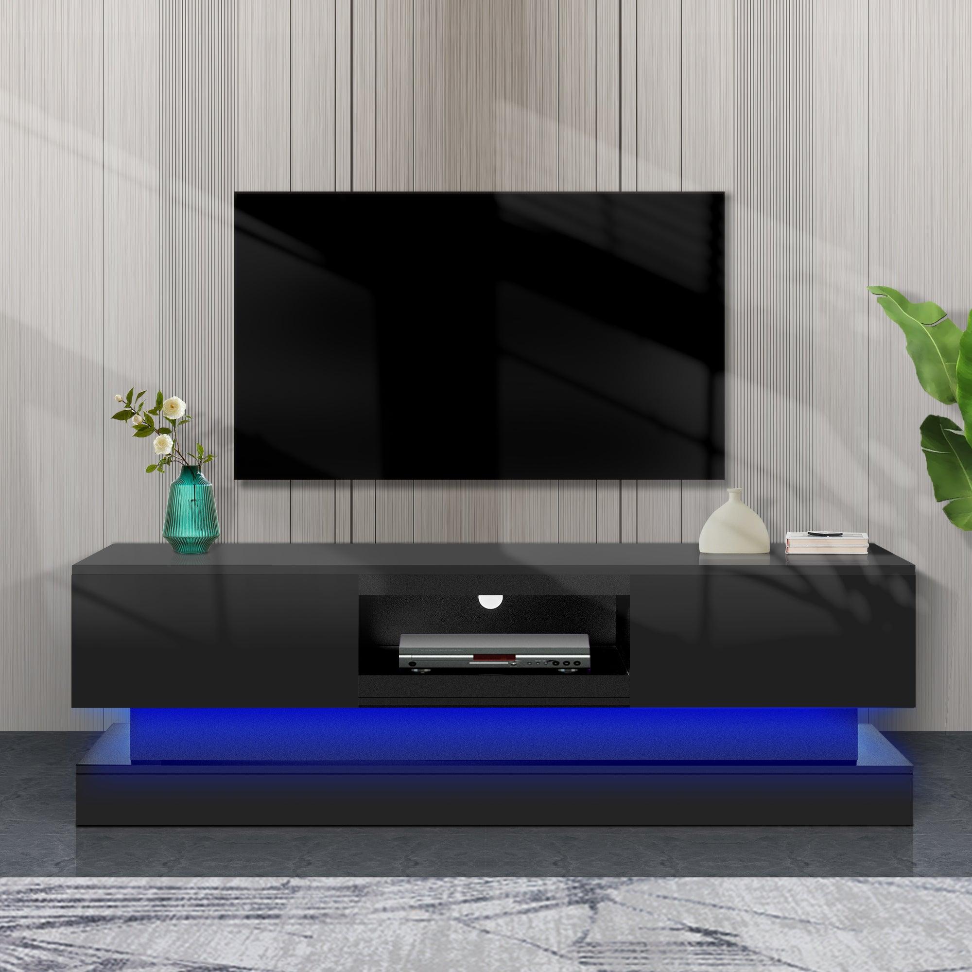 Modern TV Stand with LED Lights