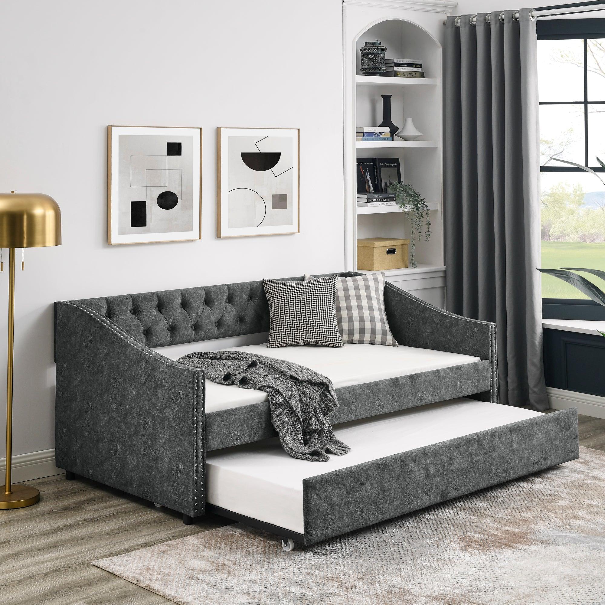 Twin Size Daybed with Twin Size Trundle