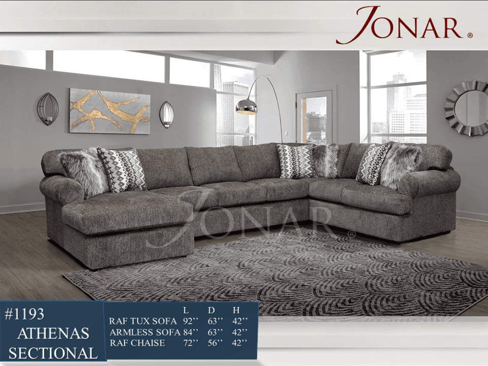 Athena Atlantis Sectional (3PC) - Castle Furniture & Appliances