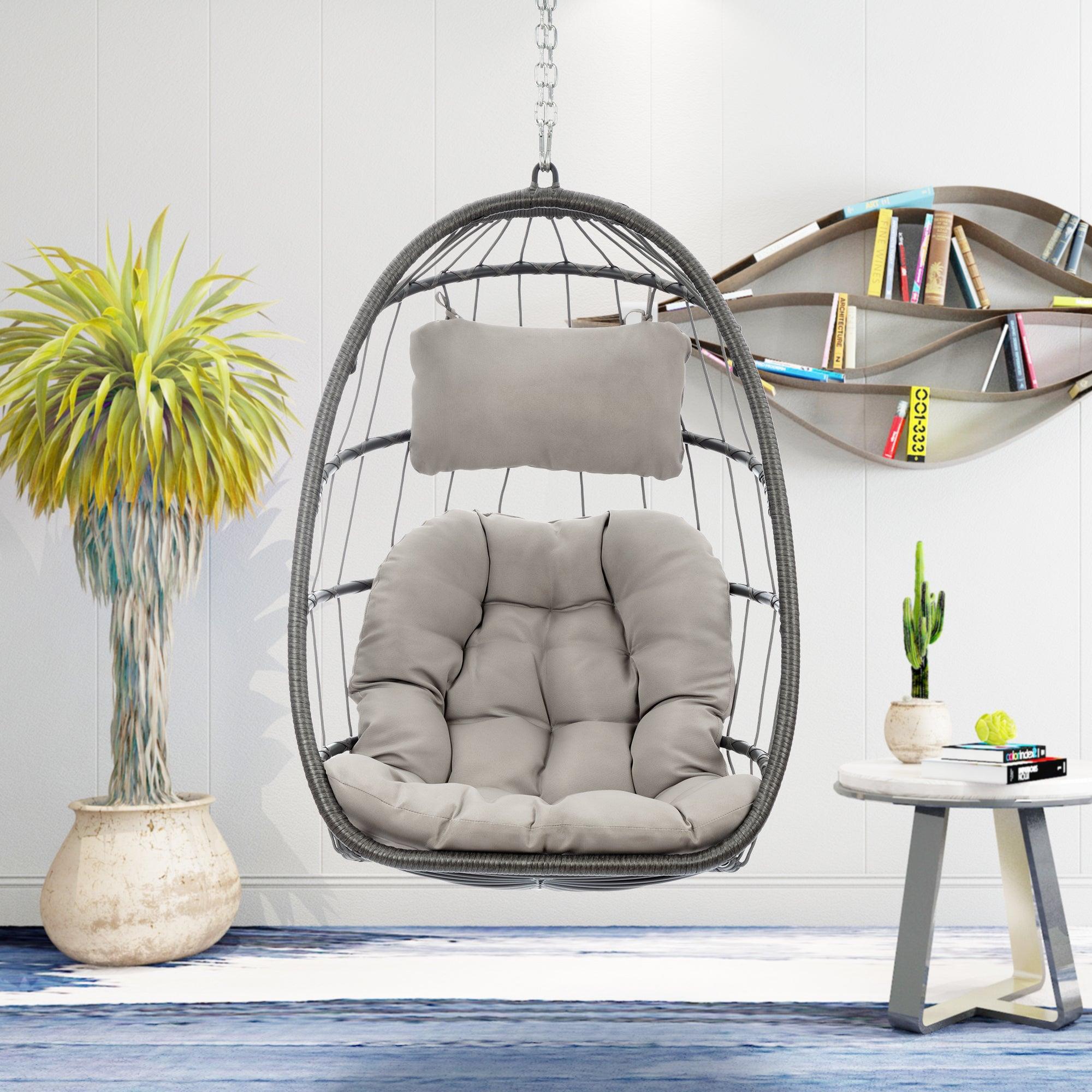 Outdoor Wicker Rattan Swing Chair Hammock Chair