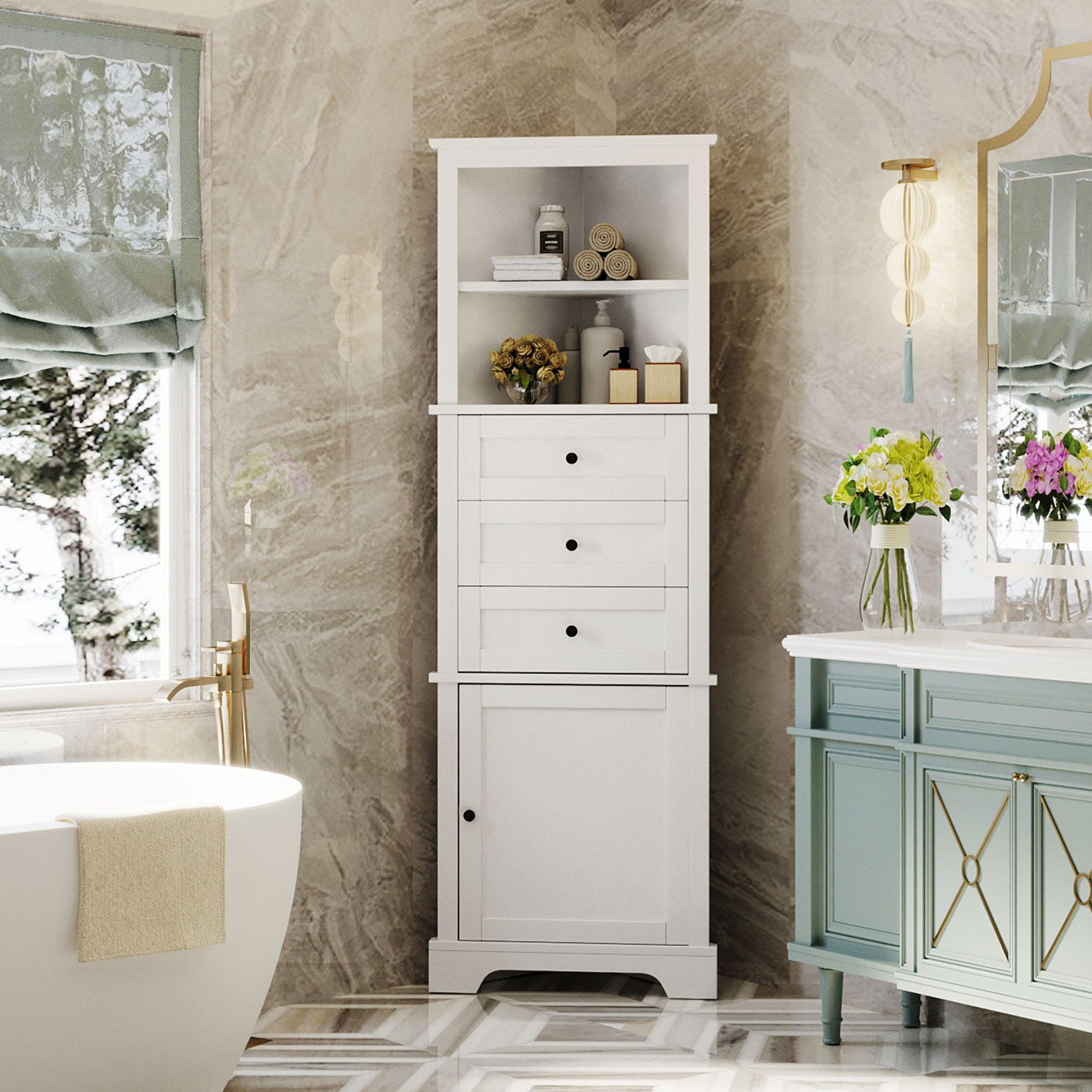Kitchen\ Bathroom Triangle Tall Cabinet