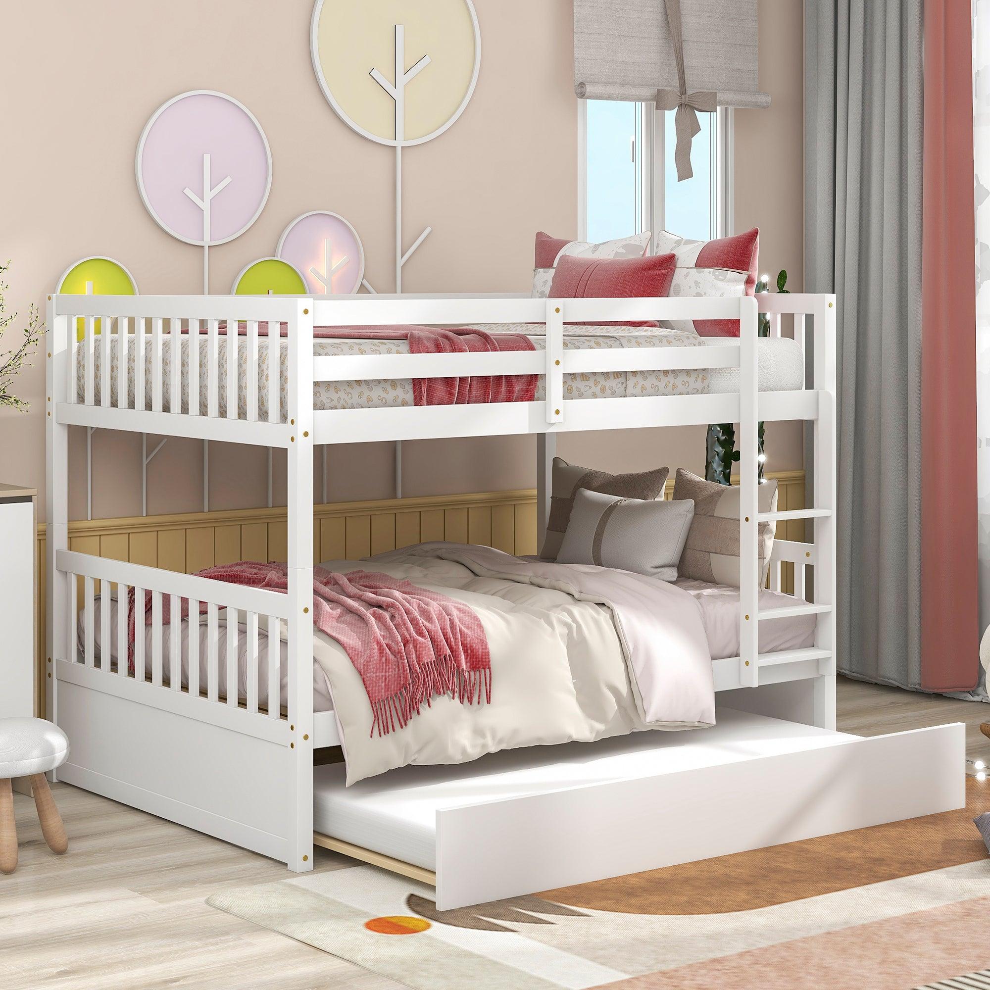 Full Over Full Bunk Bed with Trundle