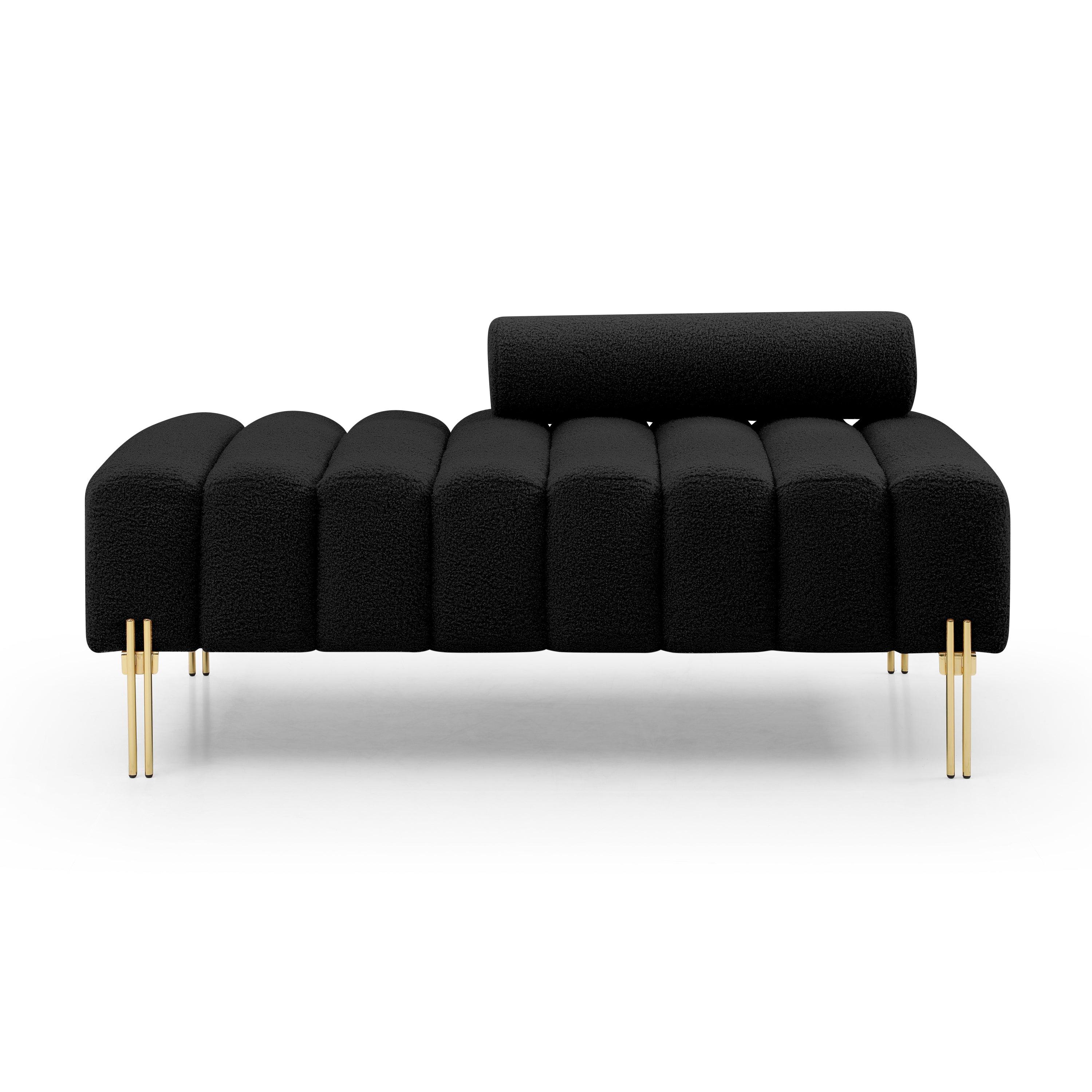 Sherpa 2-Seater Sofa Couch Ottoman Bench