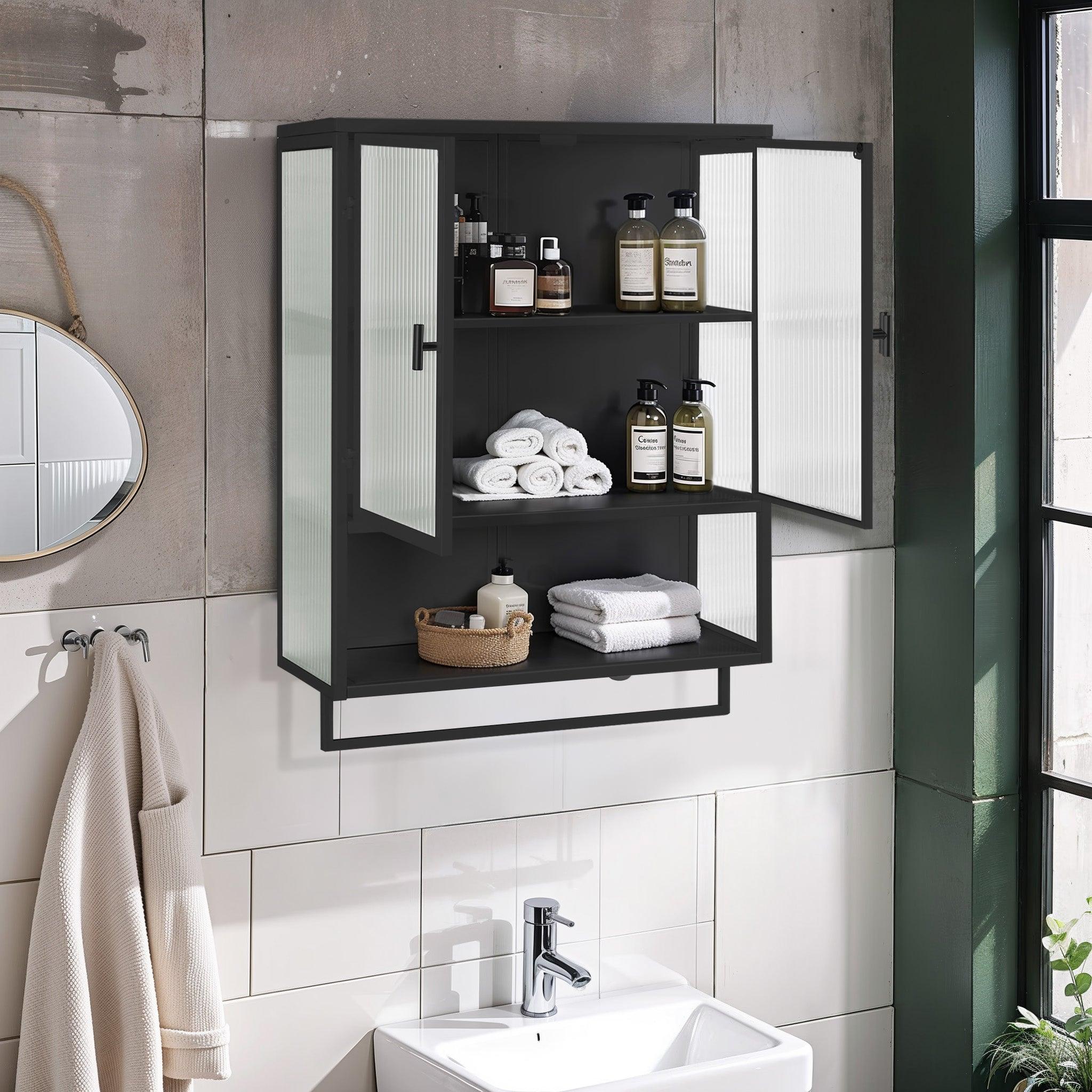Glass Doors Modern Two-door Wall Cabinet