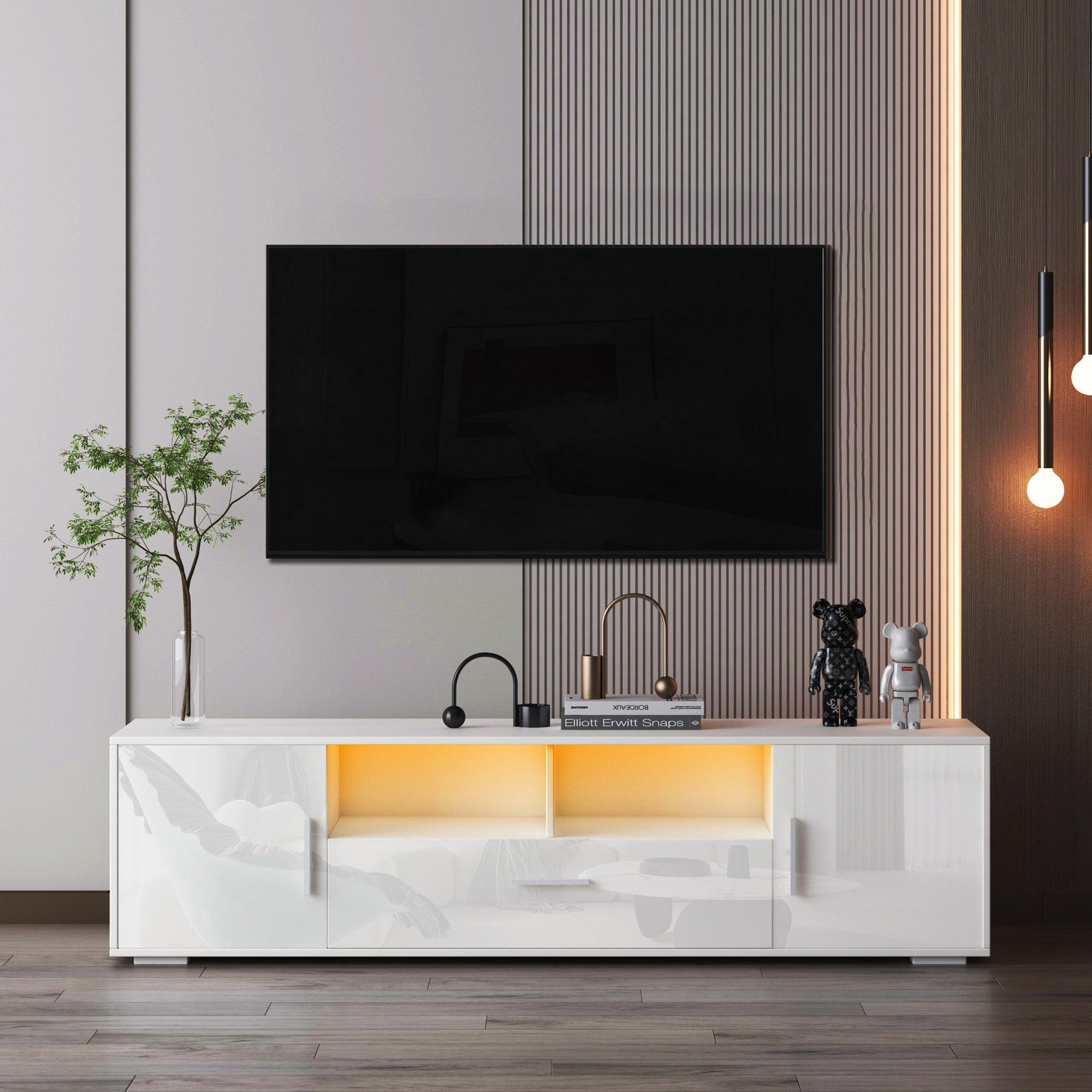 TV Entertainment center with LED light