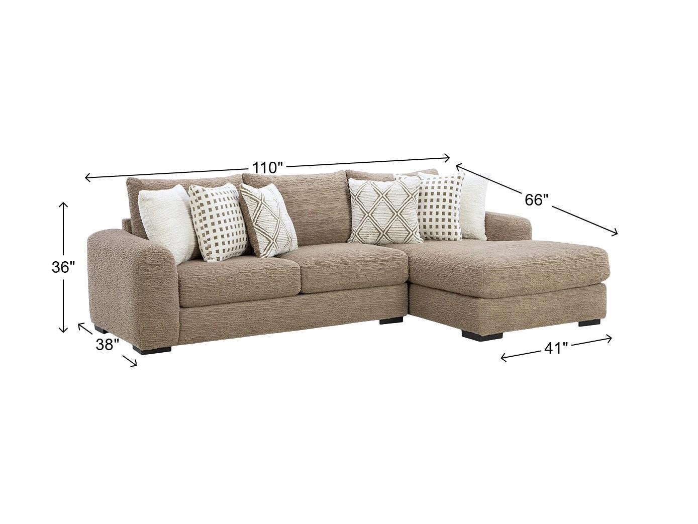 Haven 2PC Sectional Cocoa