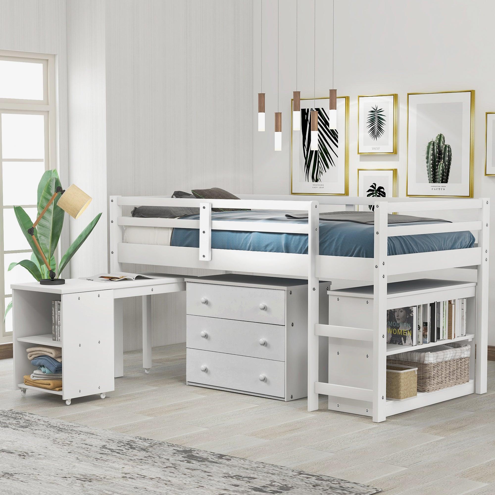 Low Study Twin Loft Bed
