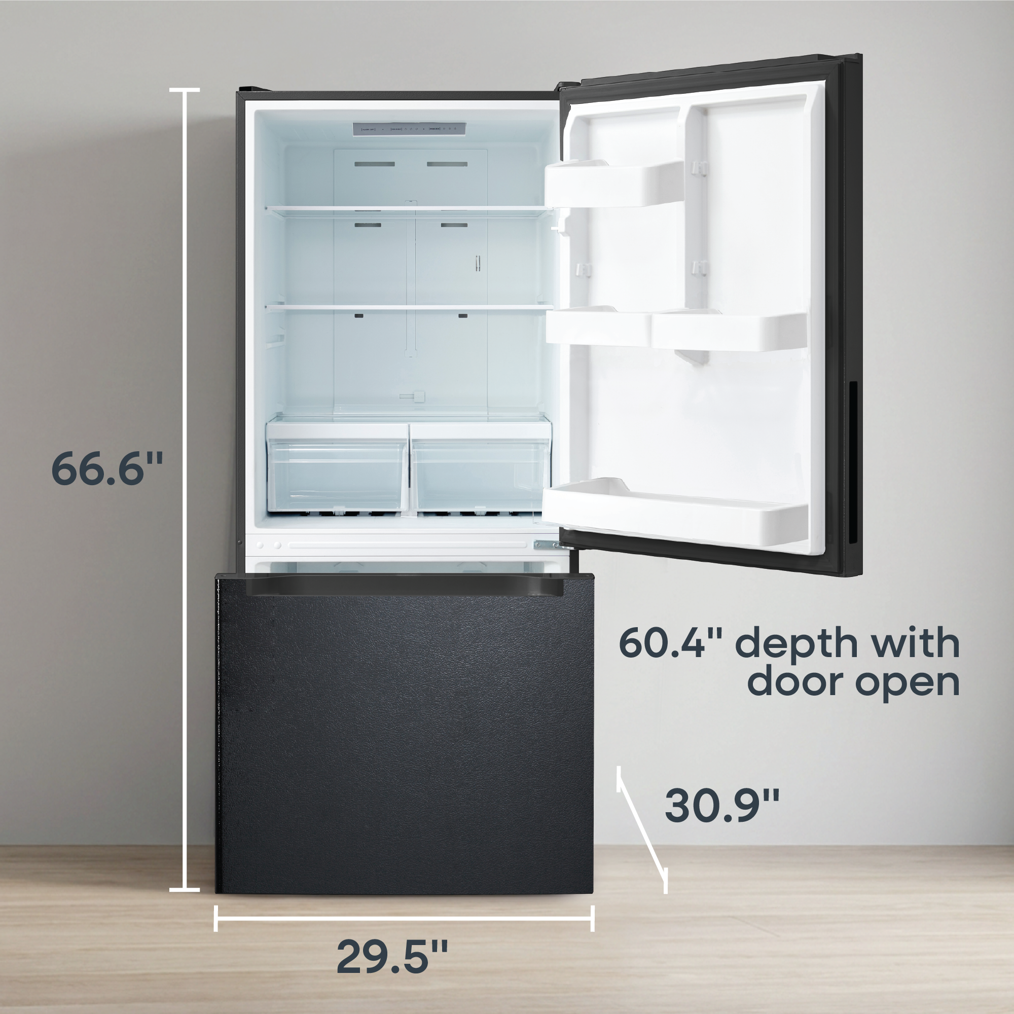 Element 18.7 Cu. Ft. Bottom Mount Freezer Refrigerator
