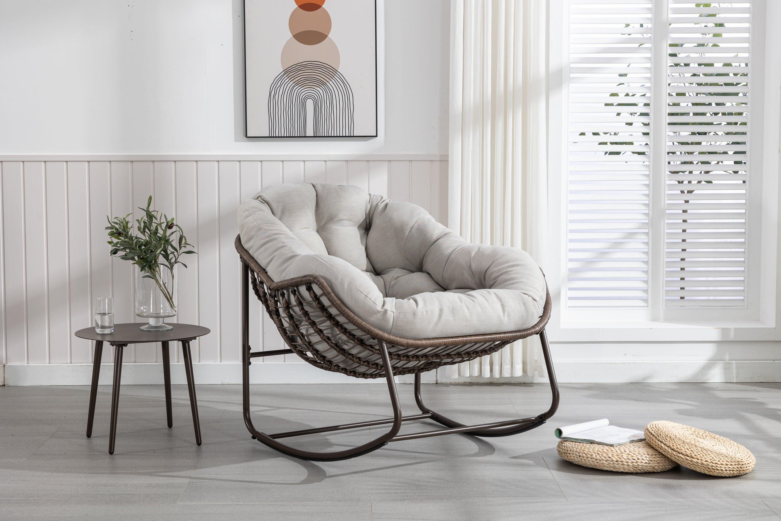 Outdoor Rattan Rocking Chair