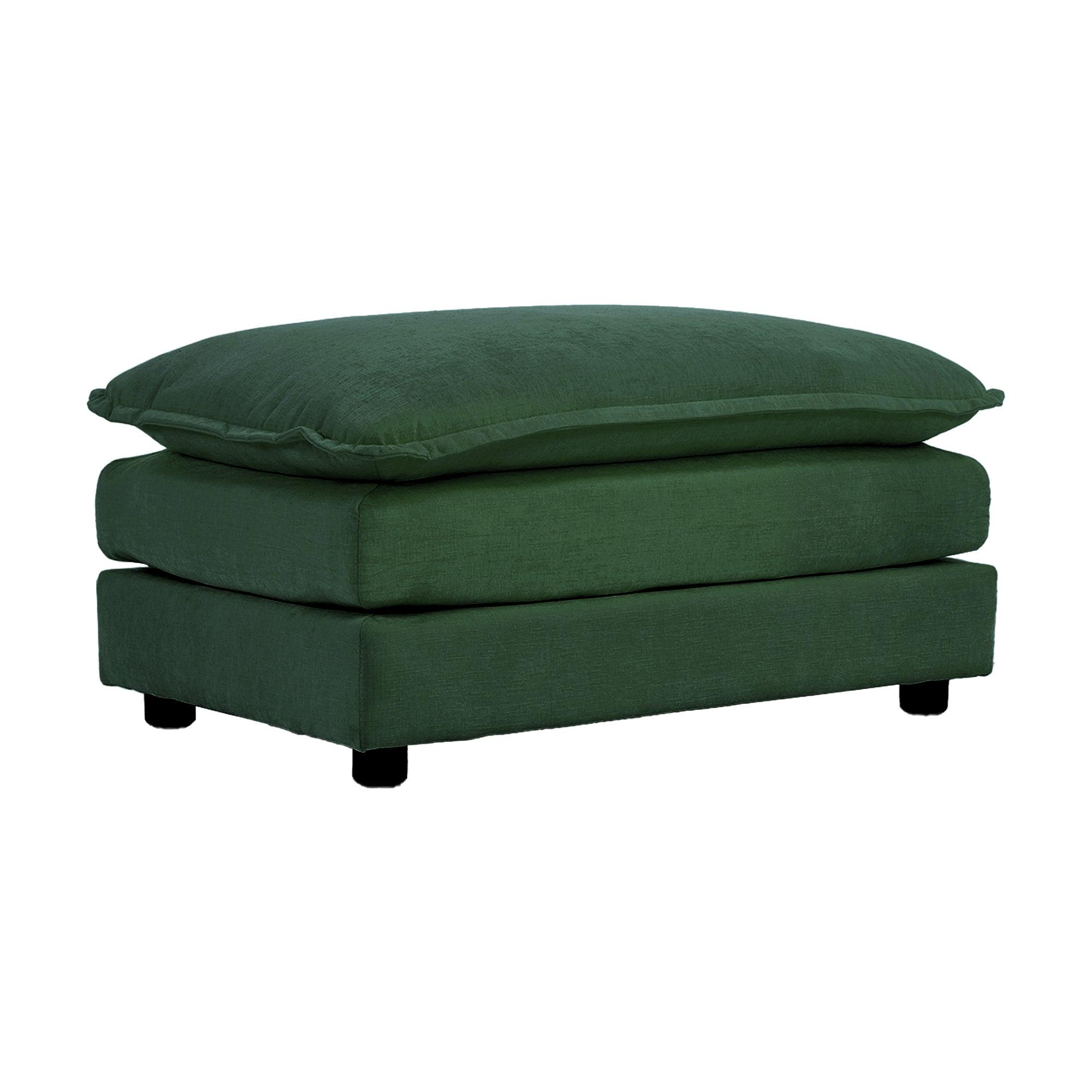 Chenille Fabric Ottomans Footrest to Combine