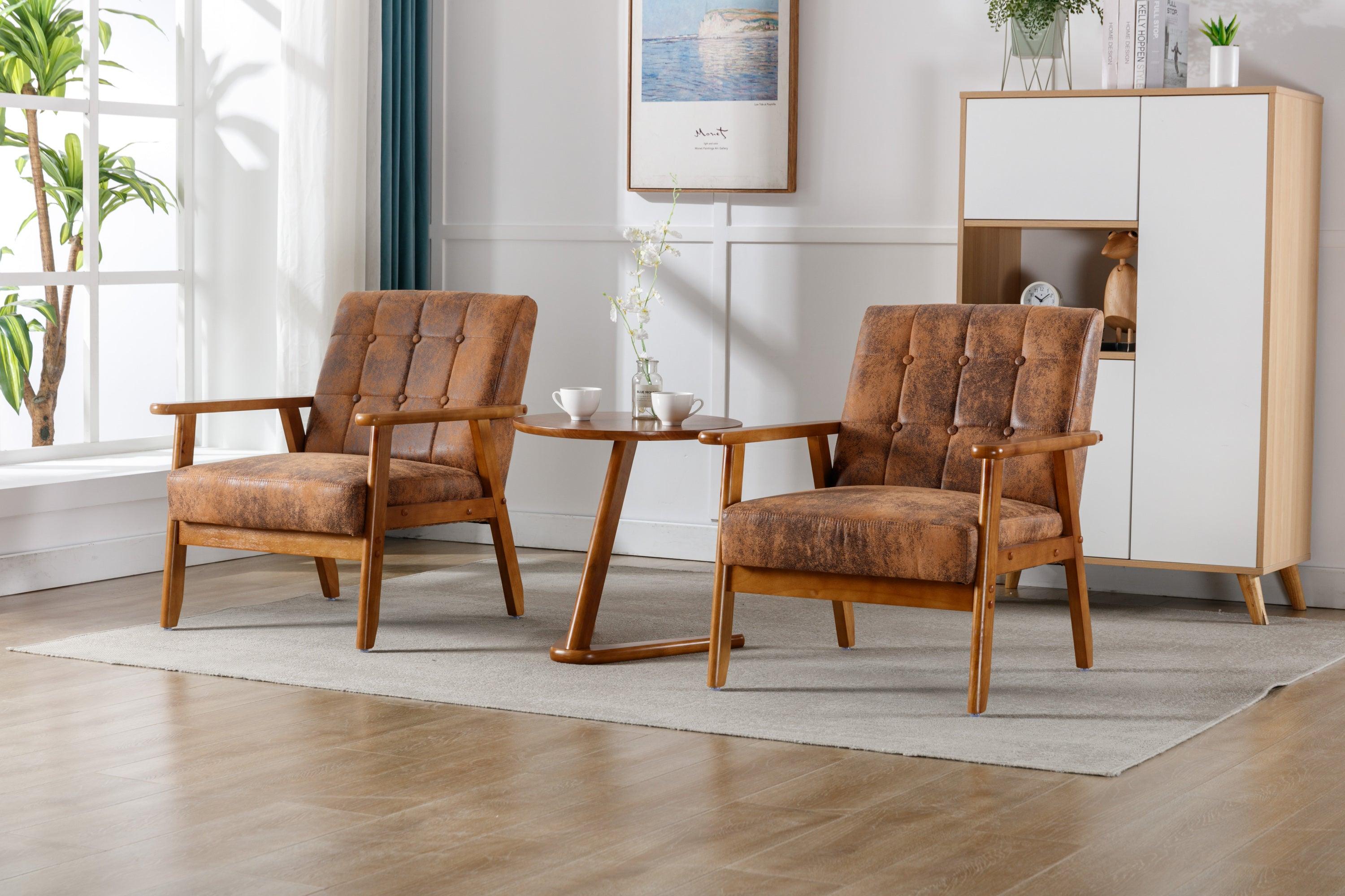 Accent Chairs Set of 2 with Side Table