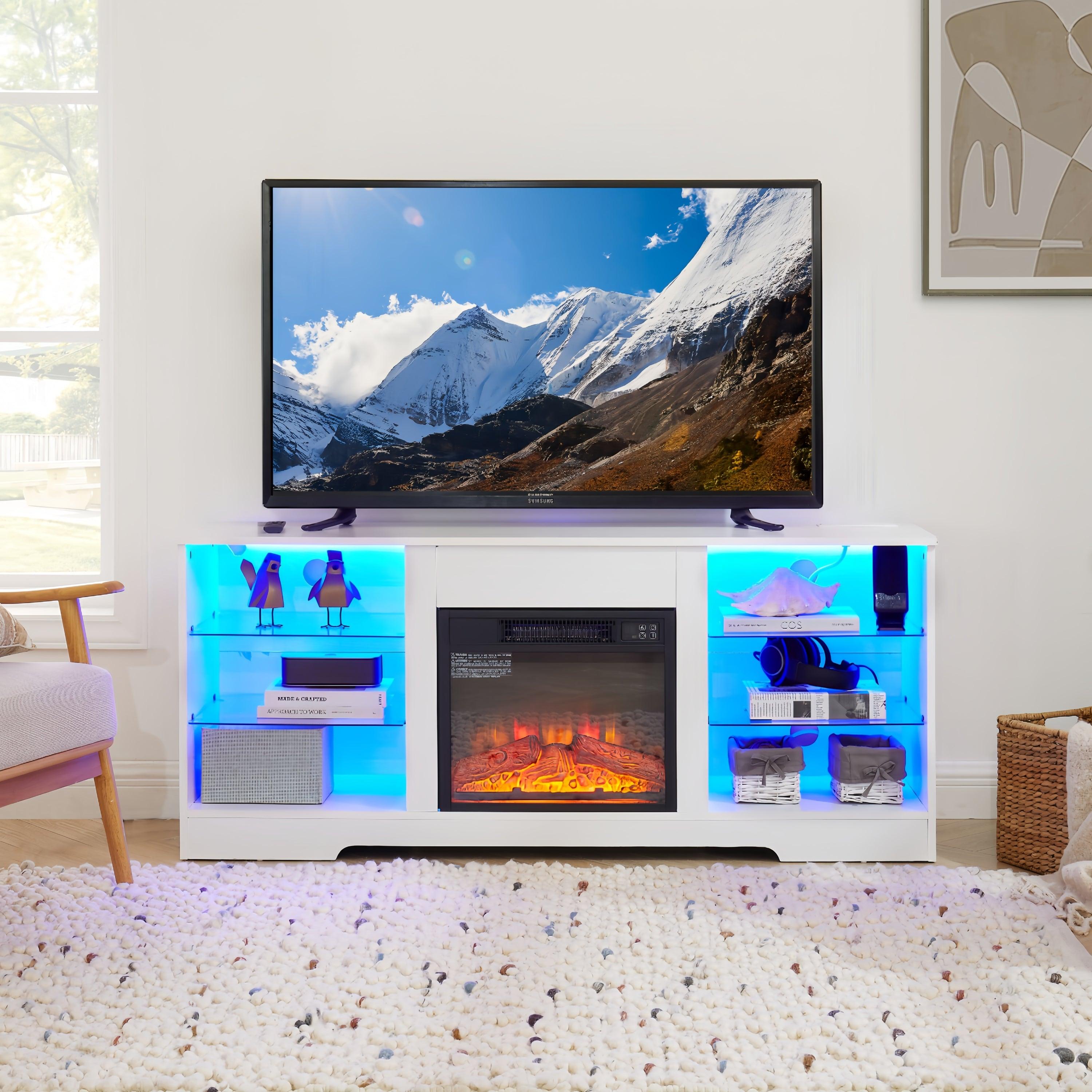 Electric Fireplace Entertainment Center