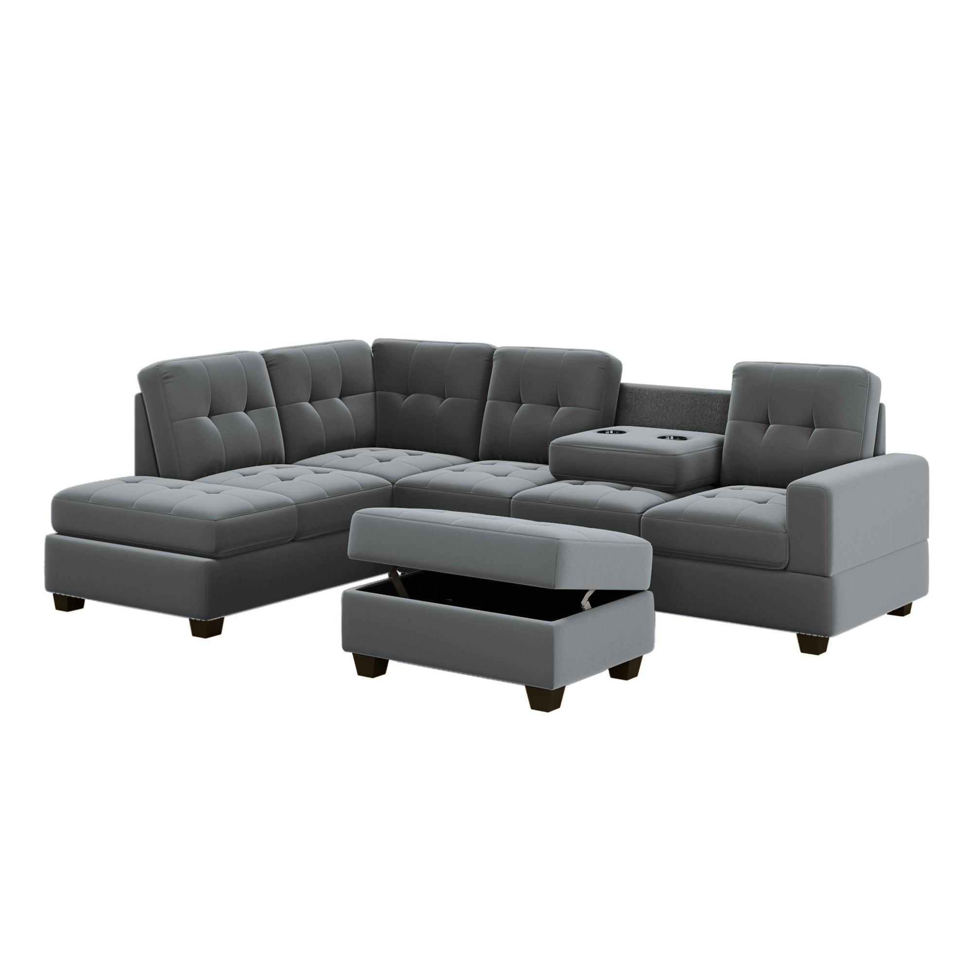 Sectional Sofa with Reversible Chaise