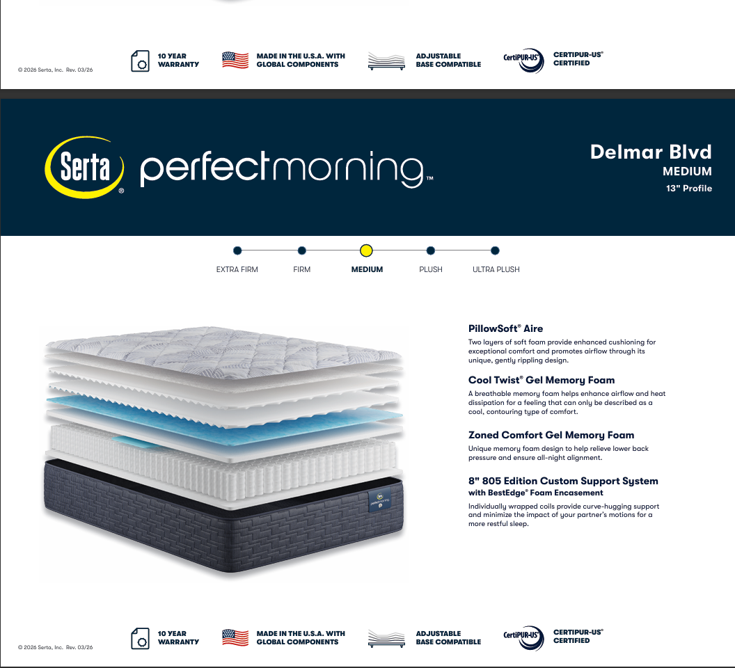 Serta Perfect Morning Delmar Blvd