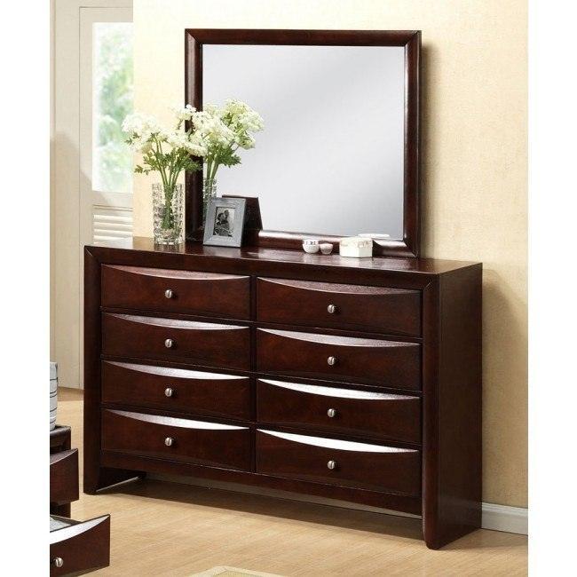 Emily Storage Dresser and Mirror