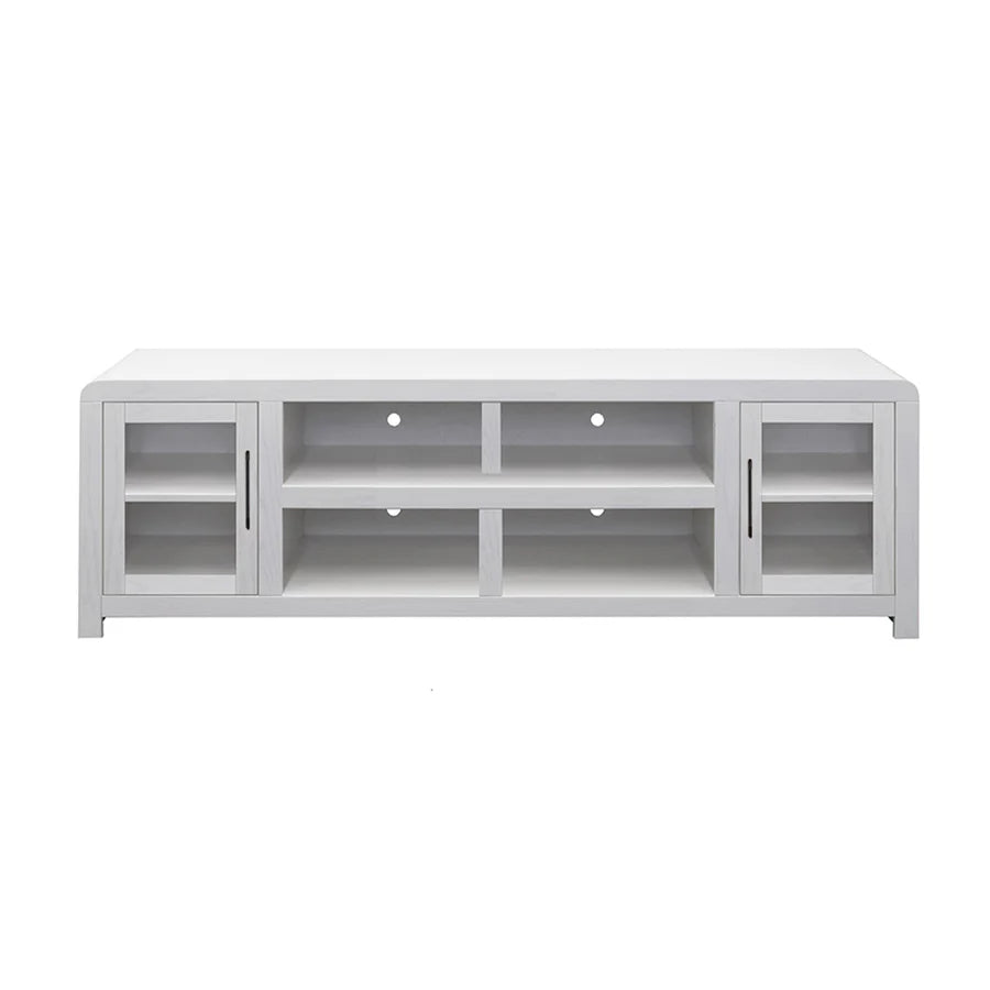 Haven White TV Console With Doors