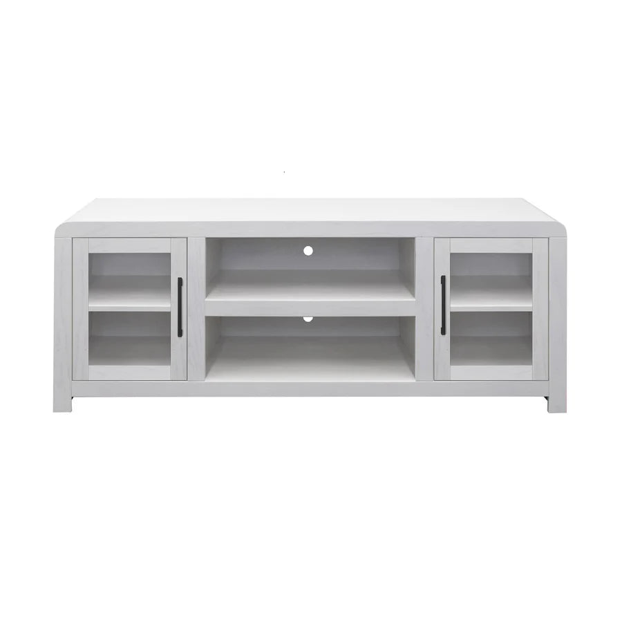 Haven White TV Console With Doors