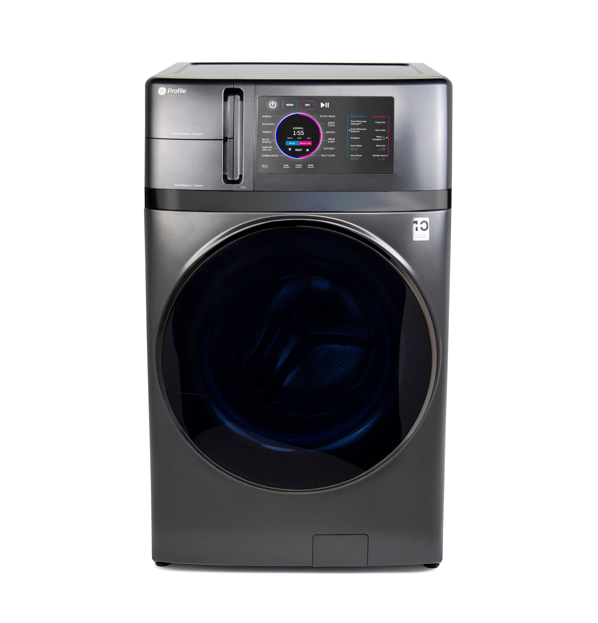 GE Profile ENERGY STAR 4.8 cu. ft. Capacity UltraFast Combo with Ventless Inverter Heat Pump Technology Washer/Dryer