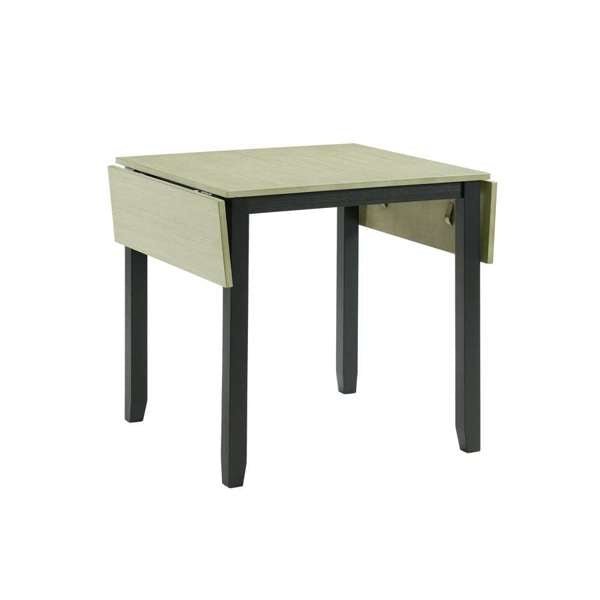 Martin 3 pc Drop Leaf Dining Set (Black Base)