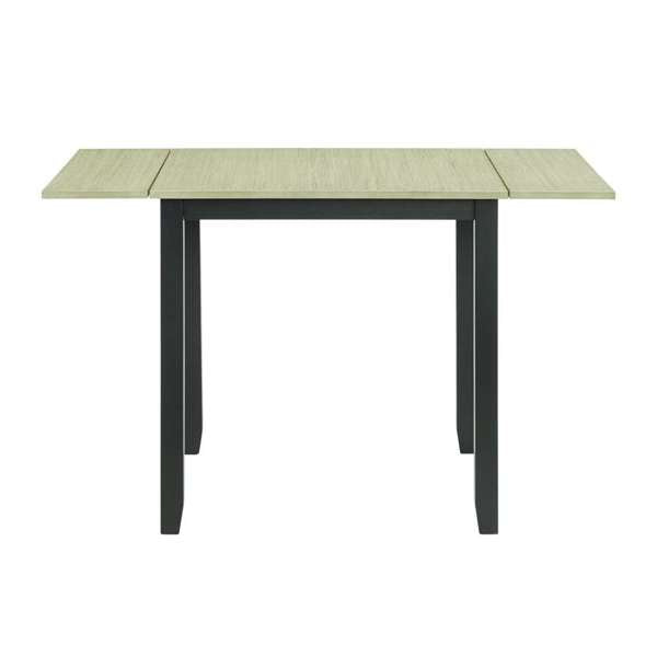 Martin 3 pc Drop Leaf Dining Set (Black Base)