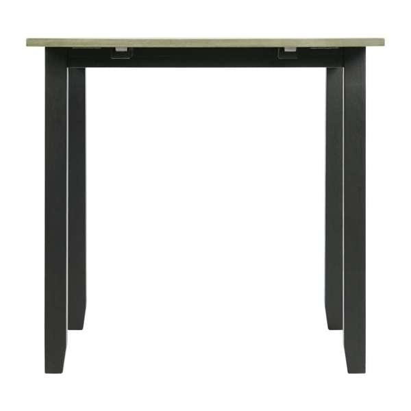 Martin 3 pc Drop Leaf Dining Set (Black Base)