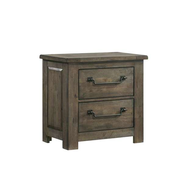 Maverick Nightstand w/USB Grey