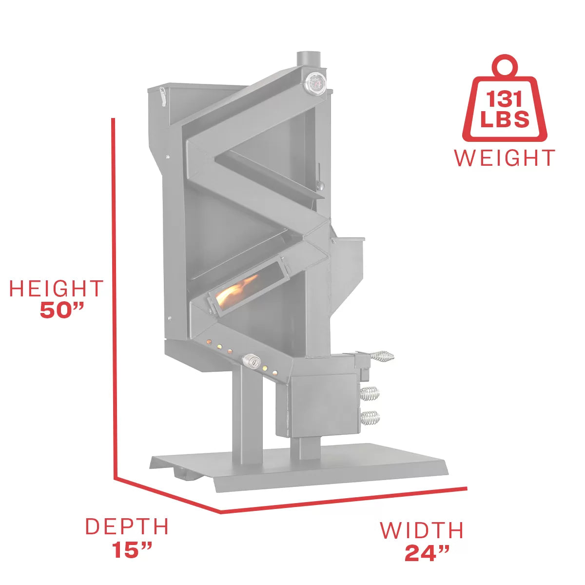 Ashley Pellet Stove 40K / 2K SQ FT / 60 LB Hopper