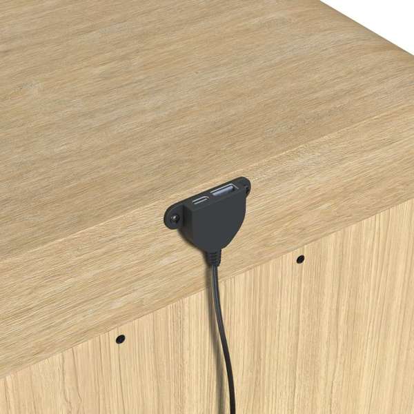Ridgemont 2-Drawer Nightstand with USB