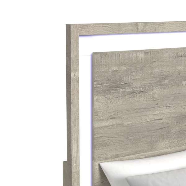 San Matteo Queen Bed with LED in Dual Tone