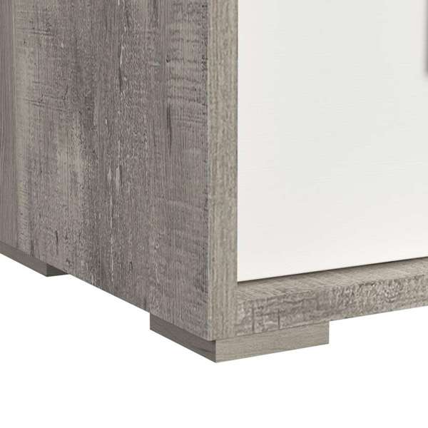 San Matteo Dresser and Mirror Set in Dual Tone