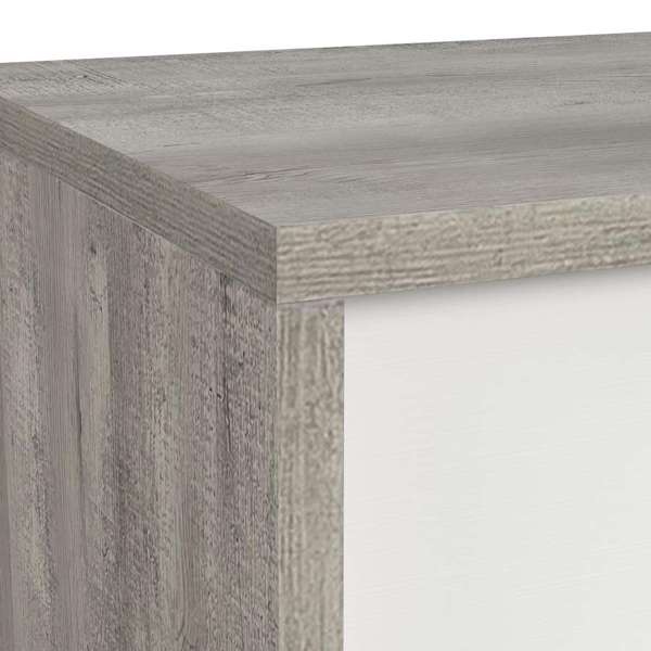 San Matteo Dresser and Mirror Set in Dual Tone