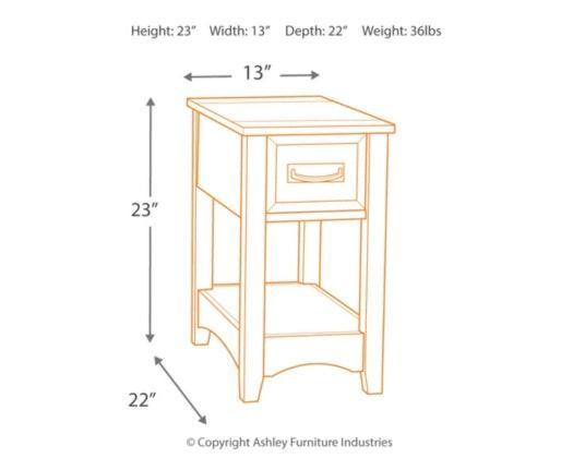 Breegin Chairside End Table - Castle Furniture