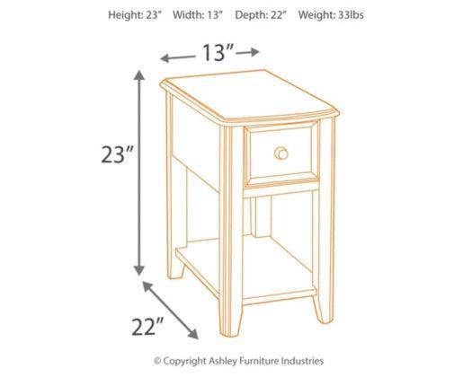 Breegin Chairside End Table - Castle Furniture
