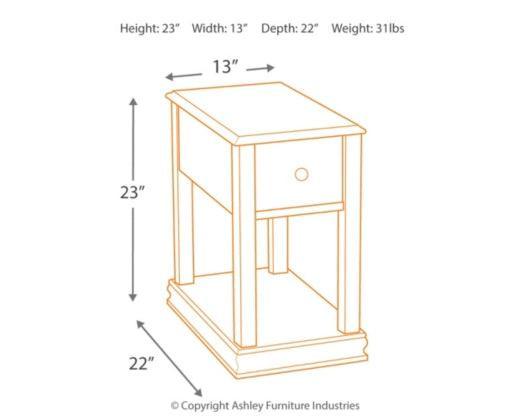 Breegin Chairside End Table - Castle Furniture
