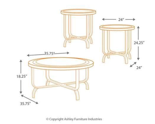 Ferlin Tables (Set of 3) - Castle Furniture