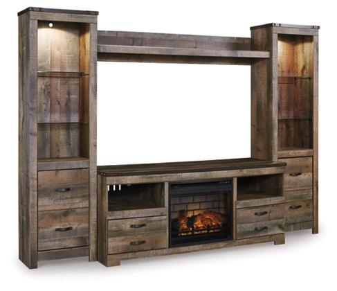 Trinell 4-Piece Entertainment Center w/Lights