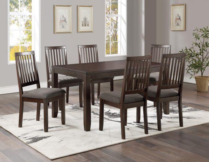 Yorktown 7-Piece Dining Set (Brown)