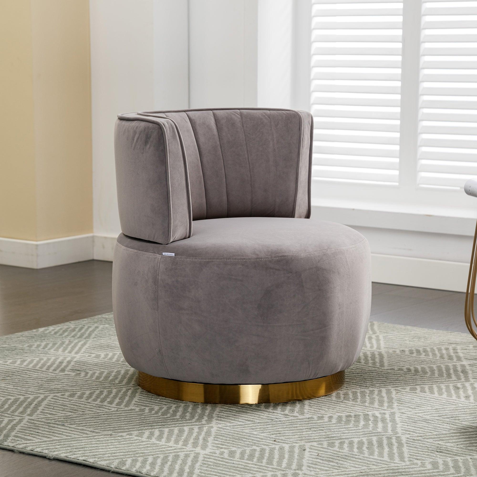 Swivel Cuddle Barrel Accent Sofa Chairs