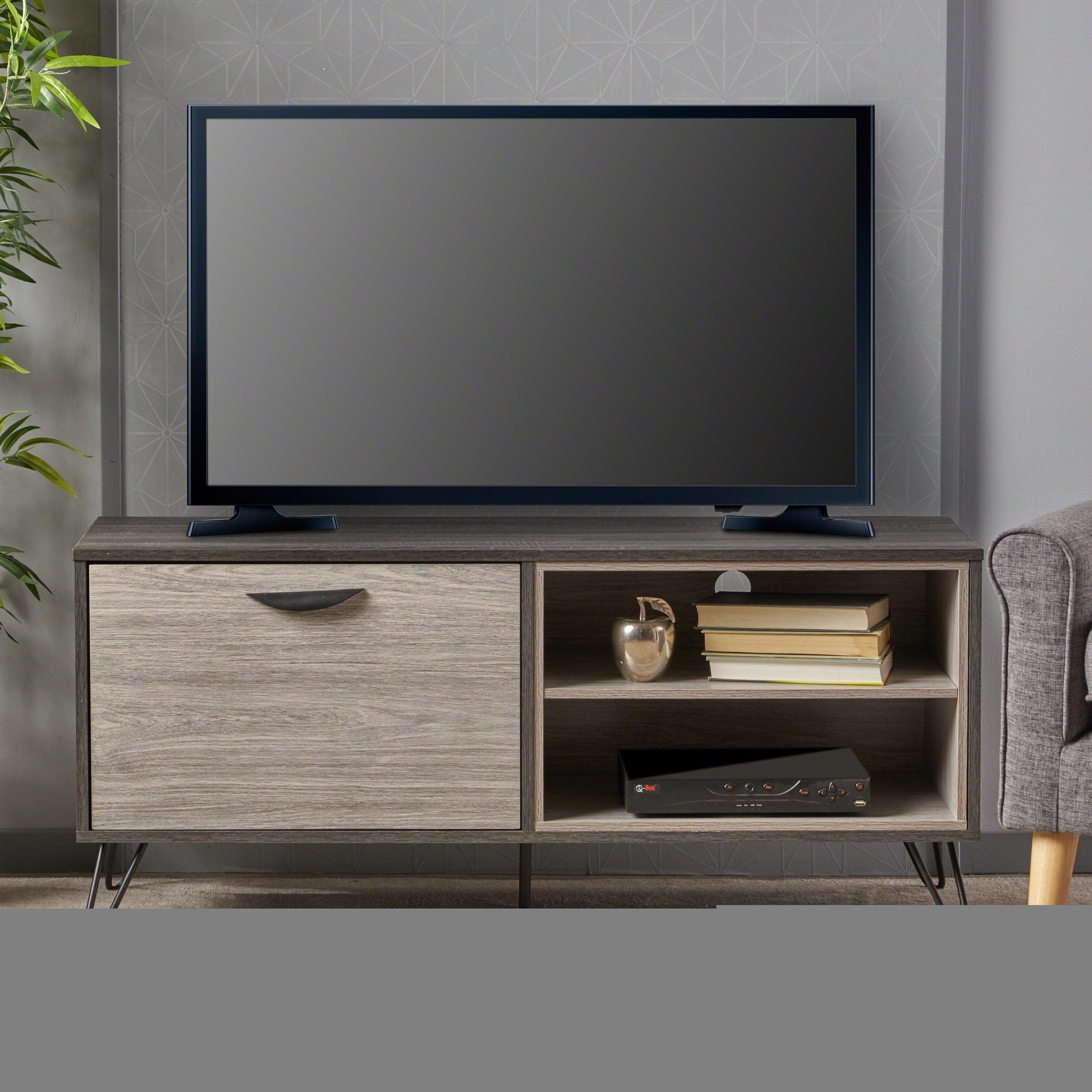 Gray Retro Entertainment Center