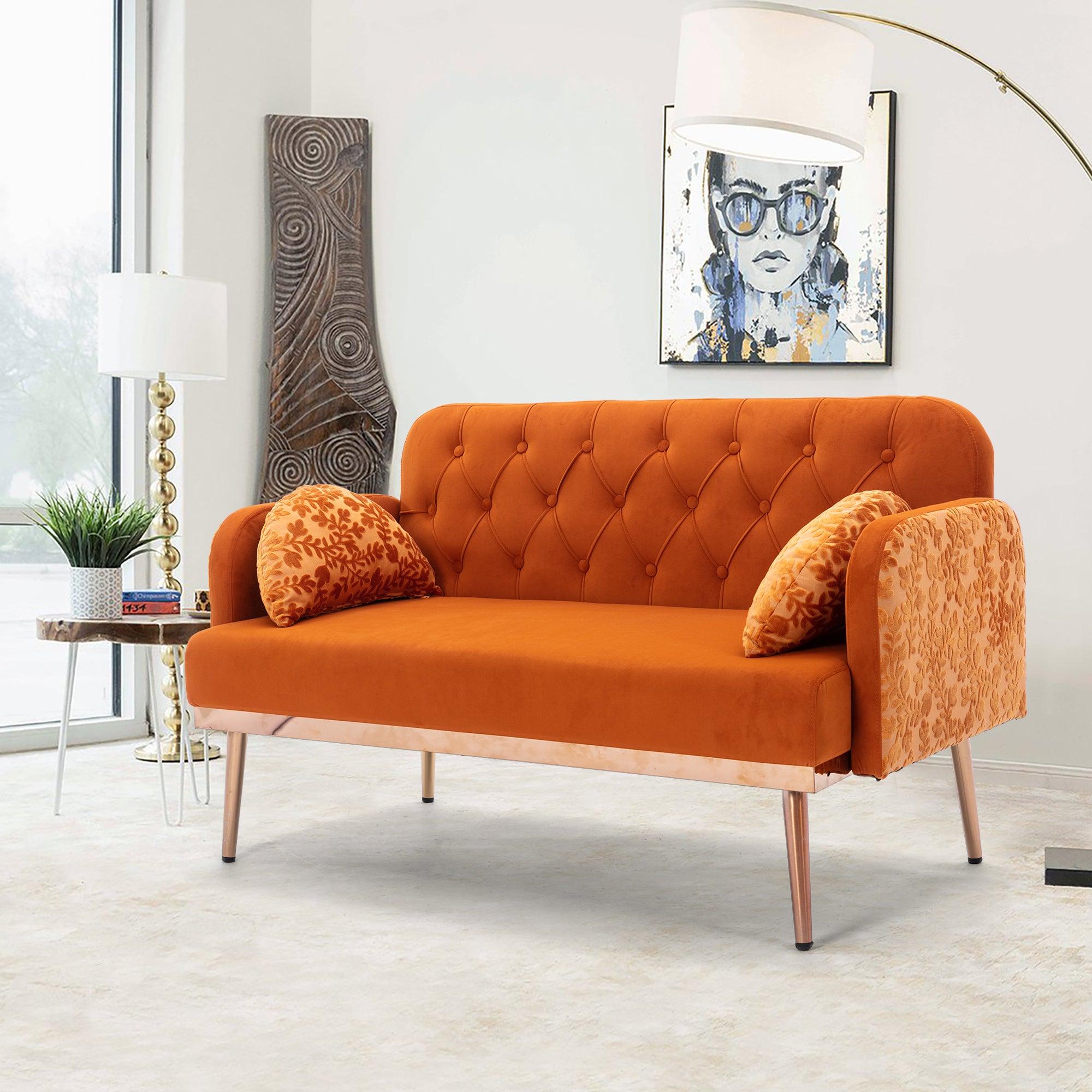 COOLMORE Velvet Loveseat Sofa
