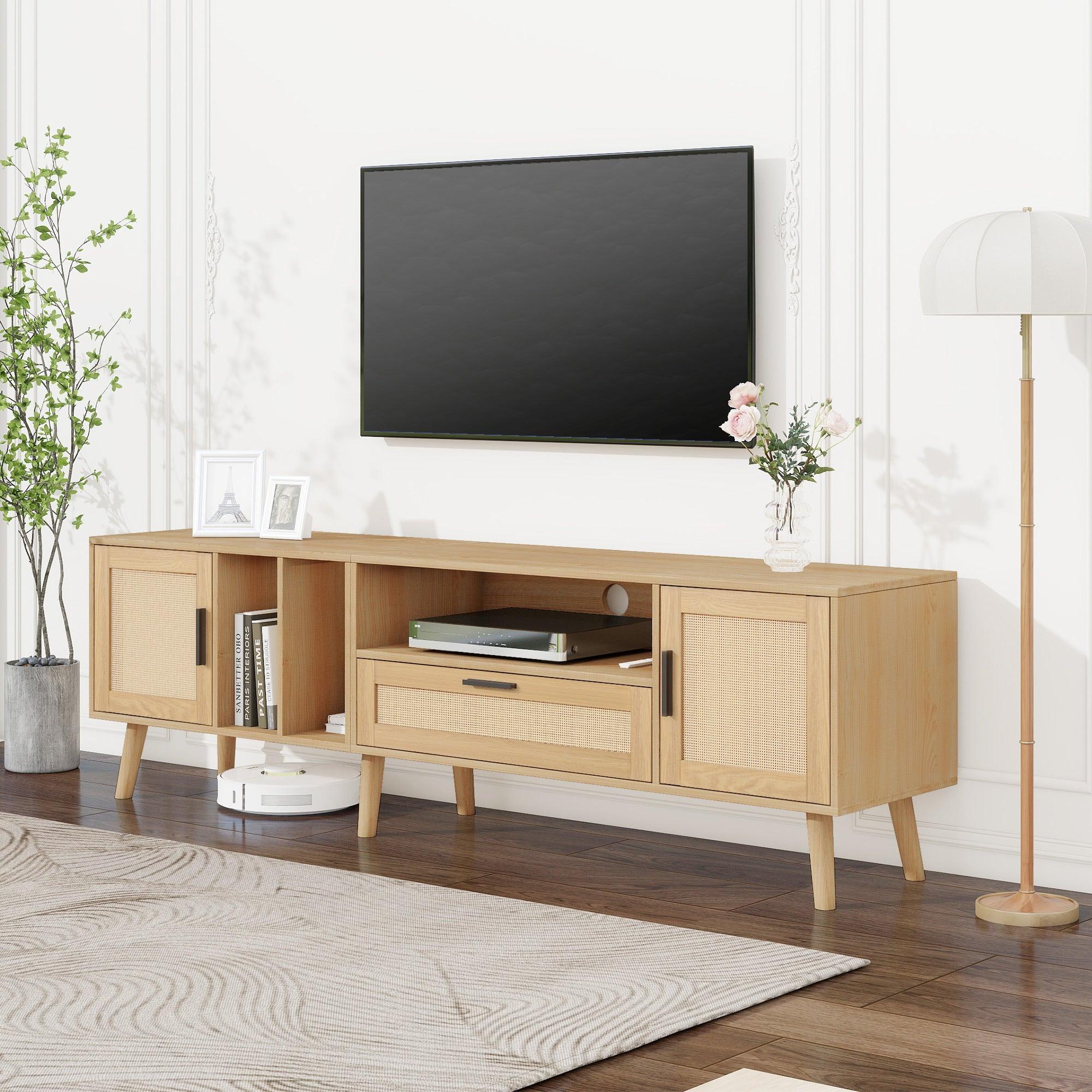 Rattan-Inspired Media Center