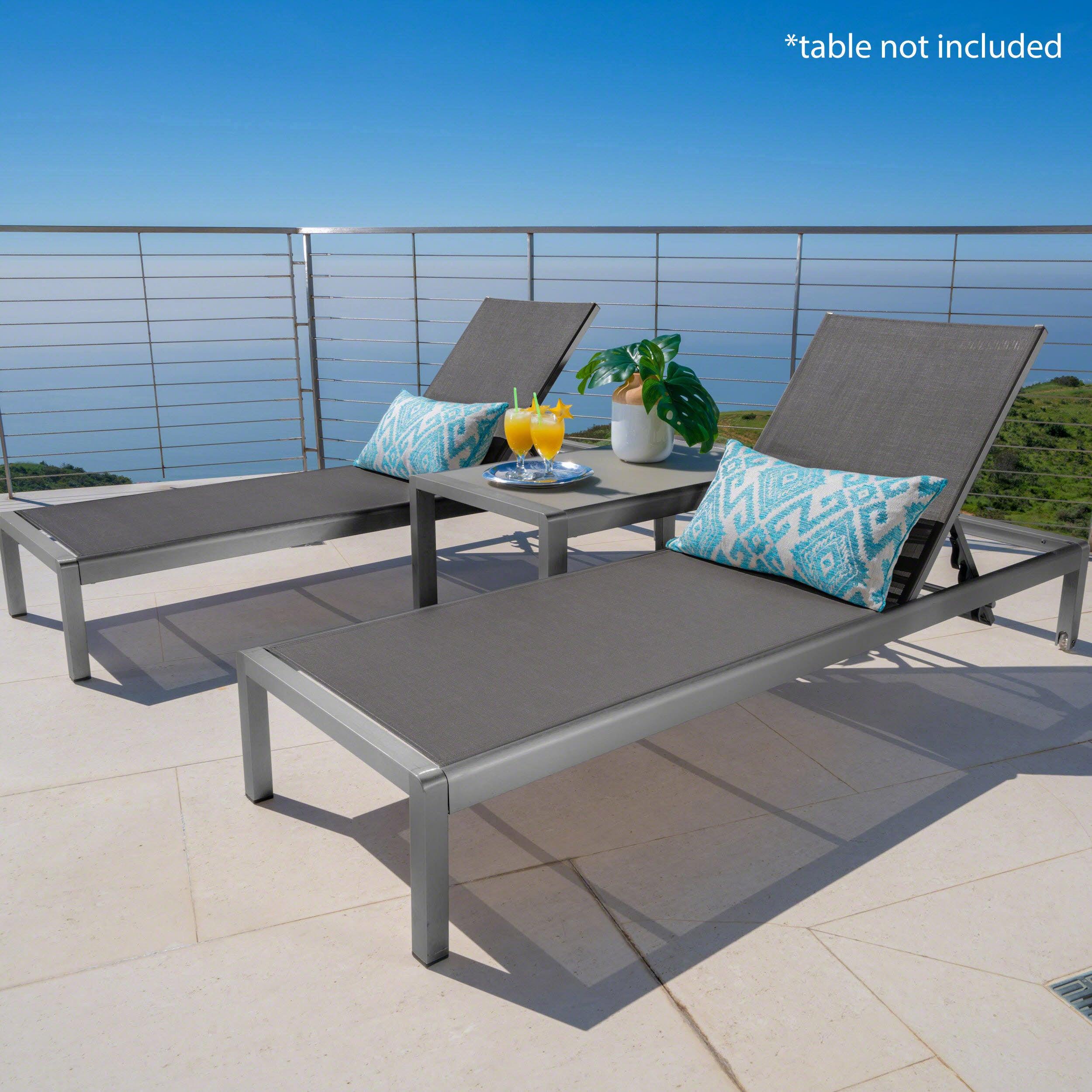 Cape Coral KD Chaise Lounge GRY(MP2)( SET OF 2 )