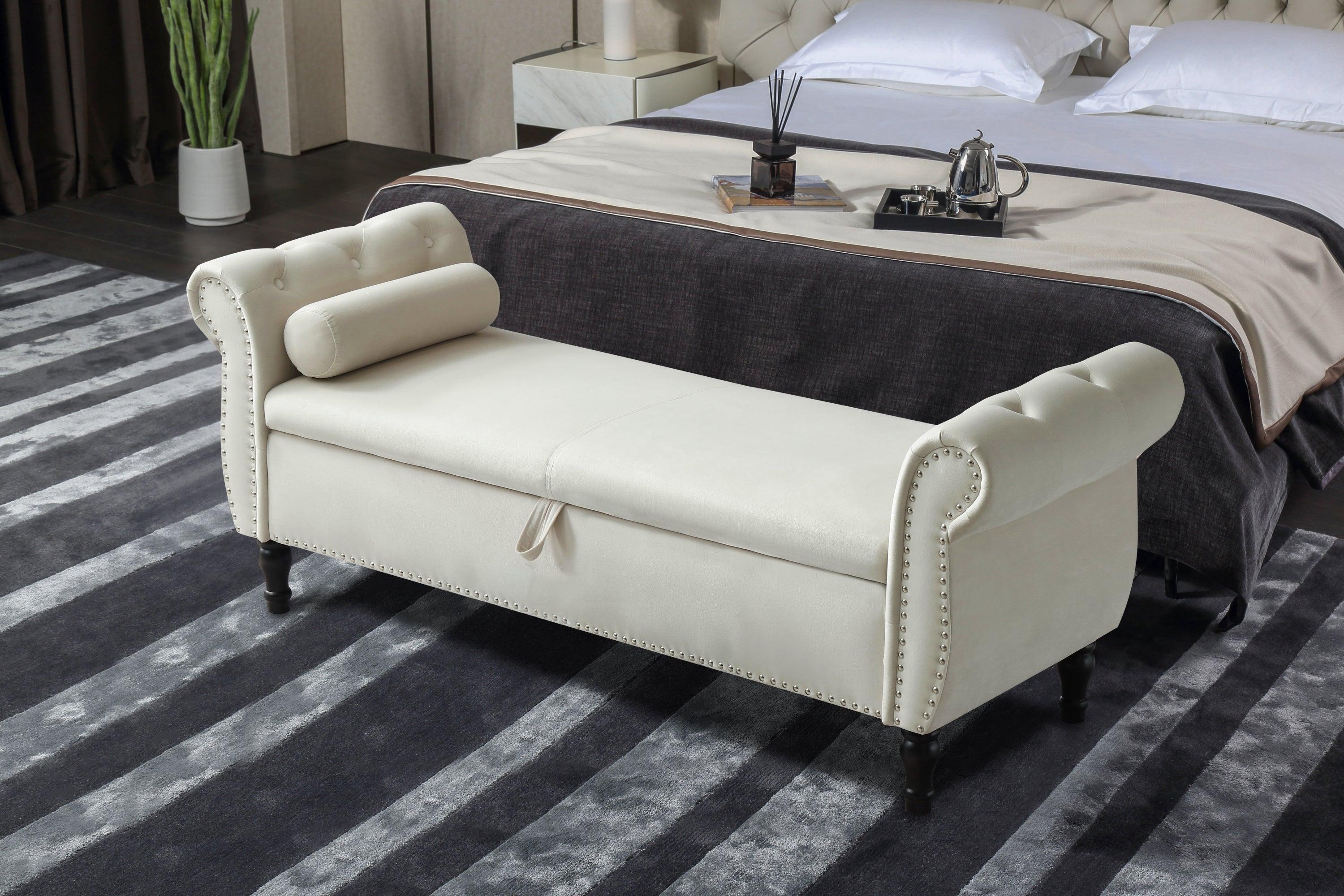 Multifunctional Storage Rectangular Sofa Stool